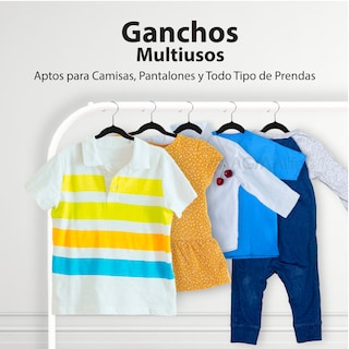 Foto 5 | Foto 5 | Magmalife 50 Ganchos De Terciopelo Para Ropa Infantil, Gancho Plateado Giratorio De 360 Grados, Adecuado Para Todo Tipo De Ropa