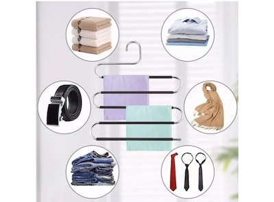 Foto 4 | Foto 4 | Xtellar Set De 4 Ganchos Multiuso De Acero Inoxidable Para Pantalones De 5 Capas