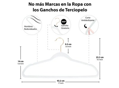 Foto 2 | Foto 2 | Ganchos Xtellar Para Ropa De Terciopelo Premium - 50 Unidades - Diseño Dorado Giratorio De 360°, Antideslizante - Ideal Para Tod