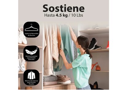 Foto 3 | Foto 3 | Ganchos Xtellar Para Ropa De Terciopelo Premium - 50 Unidades - Diseño Dorado Giratorio De 360°, Antideslizante - Ideal Para Tod