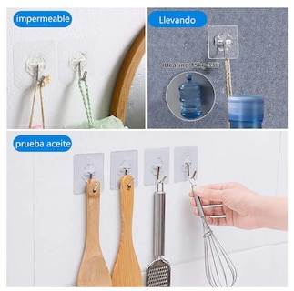 Foto 4 | Foto 4 | Xtellar - Set De 60 Ganchos Autoadhesivos, Versátiles E Impermeables De Diseño Elegante