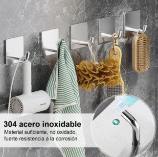 Foto 3 | Foto 3 | Xtellar Gancho Adhesivo Premium De Acero Inoxidable Para Toallas Y Más - Pack De 12