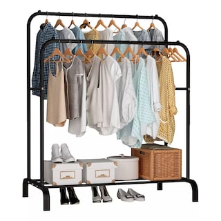 Foto 1 | Foto 1 | Rack Metálico Armable Green Apple para Ropa Negro 147 x 110 x 42 cm