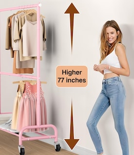 Foto 5 | Foto 5 | Perchero Misslo Rosa para Ropa-Venta Internacional