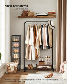 Foto 2 | Foto 2 | Perchero Songmics Con Ruedas, Capacidad De Carga De 110 Libras - Venta Internacional.