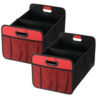 Foto 1 | Foto 1 | Organizador De Maletero De Coche Simple Deluxe Con 2 Compartimentos, Color Rojo, Paquete De 2 - Venta Internacional.