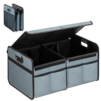 Organizador De Maletero De Coche, Sencillo, De Lujo, Plegable, 50 L, 2 Compartimentos - Venta Internacional.