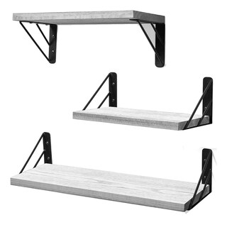 Foto 1 | Foto 1 | Repisas Flotantes Eo Safe Imports Esi-15757 Gris 3 Piezas