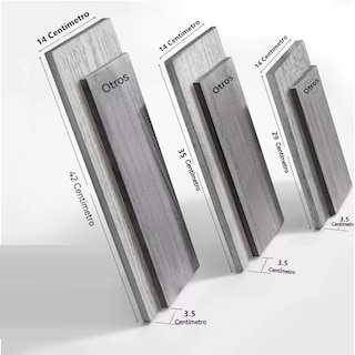 Foto 3 | Foto 3 | Repisas Flotantes Eo Safe Imports Esi-15757 Gris 3 Piezas