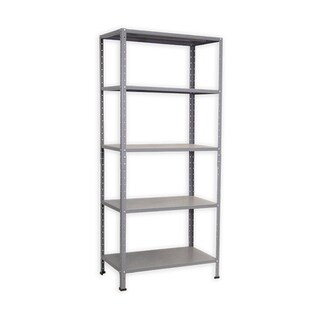 Foto 1 | Foto 1 | Anaquel Metálico Adf Con 5 Repisas Estante Organizador 190x84x60 Cm. Carga 400 Kg, Color Gris Uso Rudo
