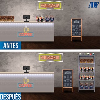Foto 5 | Foto 5 | Anaquel Metálico Adf Con 5 Repisas Estante Organizador 190x84x45 Cm. Carga 400 Kg, Color Gris Uso Rudo