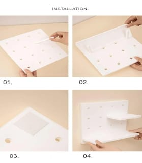 Foto 3 | Foto 3 | Organizadores Xtellar De Pared Tablero De Agujero Estantes 4pcs
