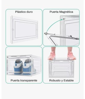 Foto 3 | Foto 3 | Zapatos Apilables Cm-top Organizador Estantes Plasticos Transparentes 1 Piezas