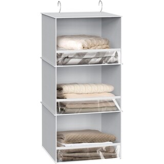 Foto 1 | Foto 1 | Organizador De Armario Simple Houseware Con 3 Estantes Para Colgar  Gris - Venta Internacional.