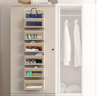 Foto 4 | Foto 4 | Organizador Colgante Para Artículos De Hogar Sencillos 6 Bolsillos Para Armario Color Beige - Venta Internacional.
