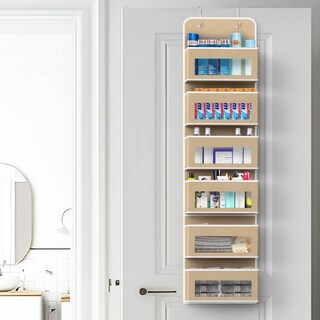 Foto 5 | Foto 5 | Organizador Colgante Para Artículos De Hogar Sencillos 6 Bolsillos Para Armario Color Beige - Venta Internacional.