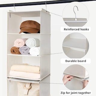 Foto 5 | Foto 5 | Organizador Colgante Granny Says Para Armario 6 Unidades Color Beige - Venta Internacional.