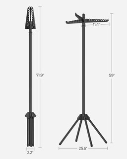 Foto 7 | Foto 7 | Tendedero De Ropa Songmics Plegable 150 Cm De Acero Inoxidable - Venta Internacional.