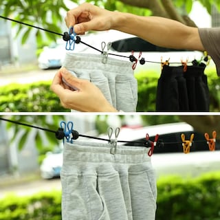 Foto 2 | Foto 2 | Tendedero Portátil Para Viajes Línea Con 12 Clips De Ropa ''