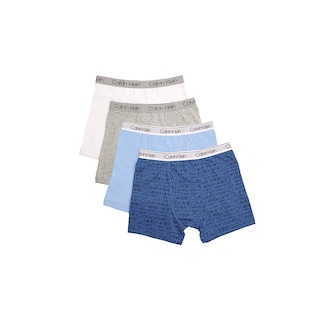 Foto 1 | Foto 1 | Calvin Klein Calzoncillos Bóxer Calvin Klein Para Niños, Paquete De 4, Talla S - Venta Internacional.