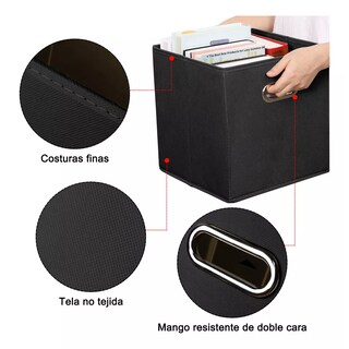 Foto 3 | Foto 3 | Cajas Organizadores Plegables 6 Piezas Negro