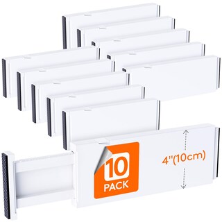 Foto 1 | Foto 1 | Separadores De Cajones Lifewit, 10 Unidades, 4 Cm De Altura, Ajustables, Color Blanco - Venta Internacional.