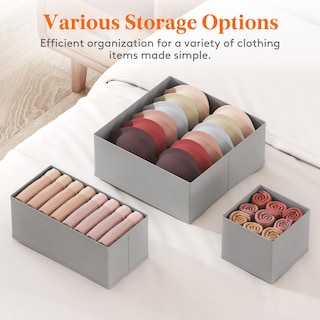 Foto 3 | Foto 3 | Organizador De Cajones Lifewit Clothes For Clothes For Closet, 24 Unidades, Color Gris - Venta Internacional.
