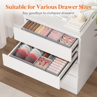 Foto 4 | Foto 4 | Organizador De Cajones Lifewit Clothes For Clothes For Closet, 24 Unidades, Color Gris - Venta Internacional.