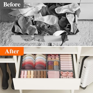 Foto 7 | Foto 7 | Organizador De Cajones Lifewit Clothes For Clothes For Closet, 24 Unidades, Color Gris - Venta Internacional.