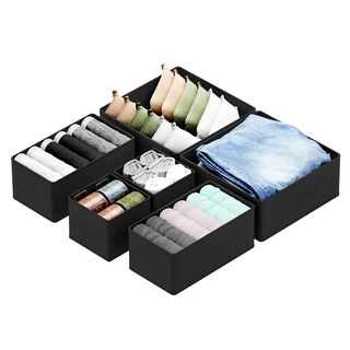 Foto 1 | Foto 1 | Organizador De Cajones Spaceaid Para Ropa, Paquete De 6 (negro) - Venta Internacional.
