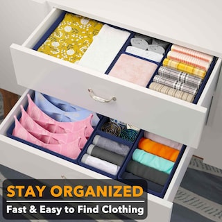 Foto 3 | Foto 3 | Organizador De Cajones Spaceaid Para Ropa, Paquete De 12 (azul) - Venta Internacional.