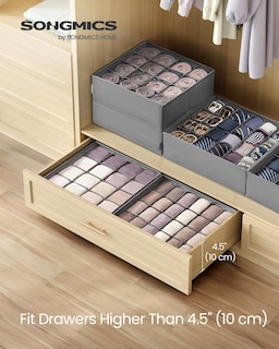 Foto 2 | Foto 2 | Organizadores De Cajones Songmics Para Ropa Interior, 80 Celdas, 30 X 30 X 10 Cm - Venta Internacional.