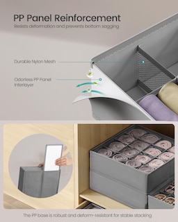 Foto 3 | Foto 3 | Organizadores De Cajones Songmics Para Ropa Interior, 80 Celdas, 30 X 30 X 10 Cm - Venta Internacional.