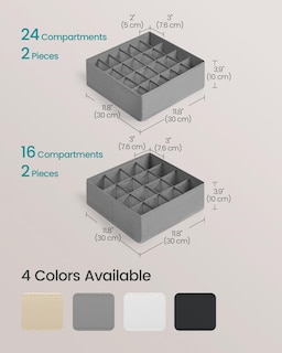 Foto 5 | Foto 5 | Organizadores De Cajones Songmics Para Ropa Interior, 80 Celdas, 30 X 30 X 10 Cm - Venta Internacional.