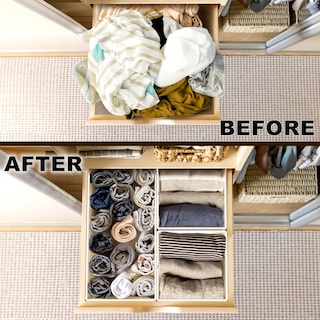 Foto 3 | Foto 3 | Set Organizador De Cajones Simple Houseware Plegable 12 Unidades Color Beige - Venta Internacional.