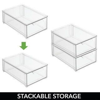 Foto 5 | Foto 5 | Papelera Organizadora De Almacenamiento Mdesign Lumiere Con Cajón Delantero - Venta Internacional.