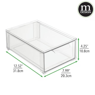 Foto 6 | Foto 6 | Papelera Organizadora De Almacenamiento Mdesign Lumiere Con Cajón Delantero - Venta Internacional.