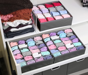 Foto 3 | Foto 3 | Organizador Para Calcetines Artículos Sencillos Para El Hogar Paquete De 3 Gris Oscuro - Venta Internacional.