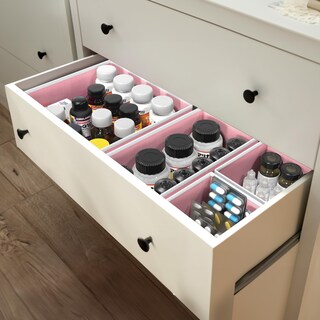 Foto 7 | Foto 7 | Organizador De Cajones Sencillo Para Lencería  Juego De 6 Unidades  Color Rosa - Venta Internacional.
