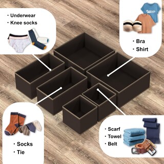 Foto 4 | Foto 4 | Organizador De Cajones Para Artículos Domésticos Sencillos Para Lencería/ropa Interior - Venta Internacional.