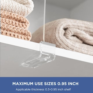 Foto 4 | Foto 4 | Separadores De Estantes Hblife Acrílico Transparente Para Armario Paquete De 16 - Venta Internacional.