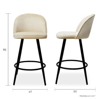 Foto 5 | Foto 5 | Paquete 2 Bancos Mundo In Avila Comedor Y Jardin Crema