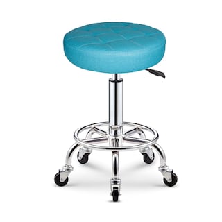 Foto 1 | Foto 1 | Silla Giratoria de Piel Sintética Ilios Innova Ruedas Azul Brillante