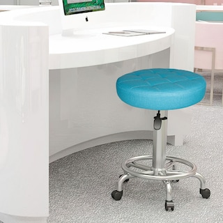 Foto 3 | Foto 3 | Silla Giratoria de Piel Sintética Ilios Innova Ruedas Azul Brillante
