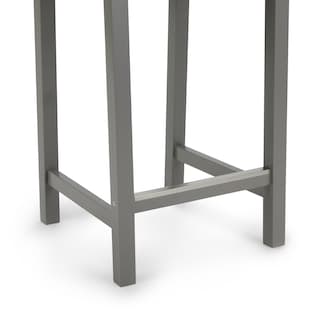 Foto 6 | Foto 6 | Taburete De Bar Amazon Basics De Madera Con Respaldo Gris, Juego De 2 - Venta Internacional.