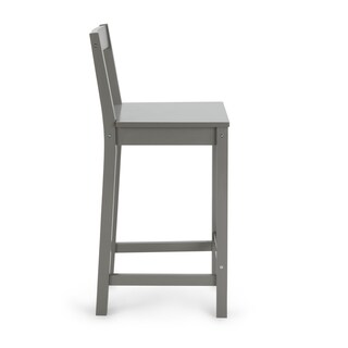 Foto 5 | Foto 5 | Taburete De Bar Amazon Basics De Madera Con Respaldo Gris - Venta Internacional.