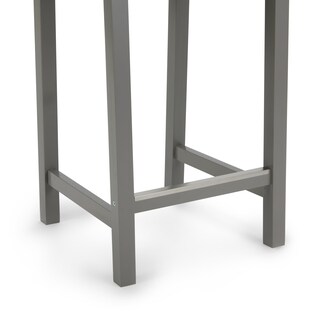 Foto 6 | Foto 6 | Taburete De Bar Amazon Basics De Madera Con Respaldo Gris - Venta Internacional.