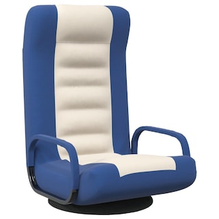 Foto 3 | Foto 3 | Silla De Suelo Vidaxl  Tela Giratoria  Azul Y Crema  Para Juegos - Venta Internacional.