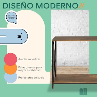 Foto 4 | Foto 4 | Credenza Mubson Galeon color Marrón con Doble Repisa