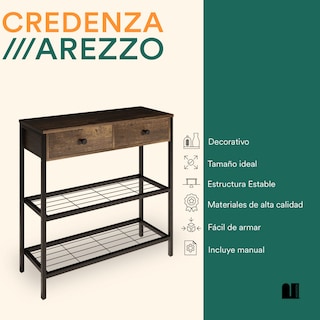 Foto 2 | Foto 2 | Credenza Mubson con Triple Repisa y Cajón color Café